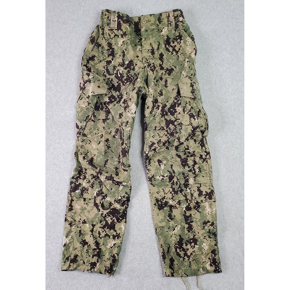 Military Cargo Pants Men Small Short (27X29.5) NWU Type III Navy Seals Digi Camo